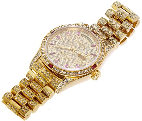 rolex day date ruby diamond